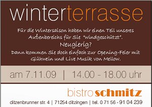 Flyer Bistro Schmitz